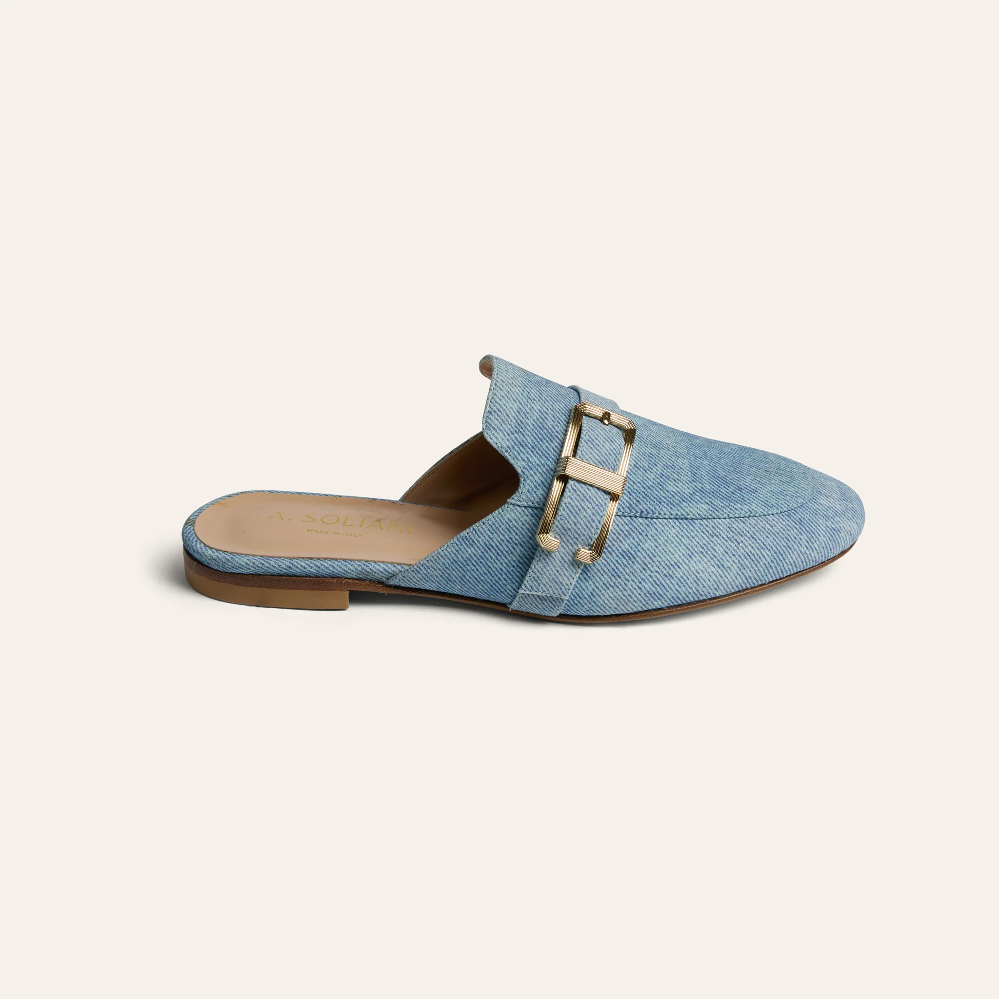 Alba Buckle - Denim Print - Image 4