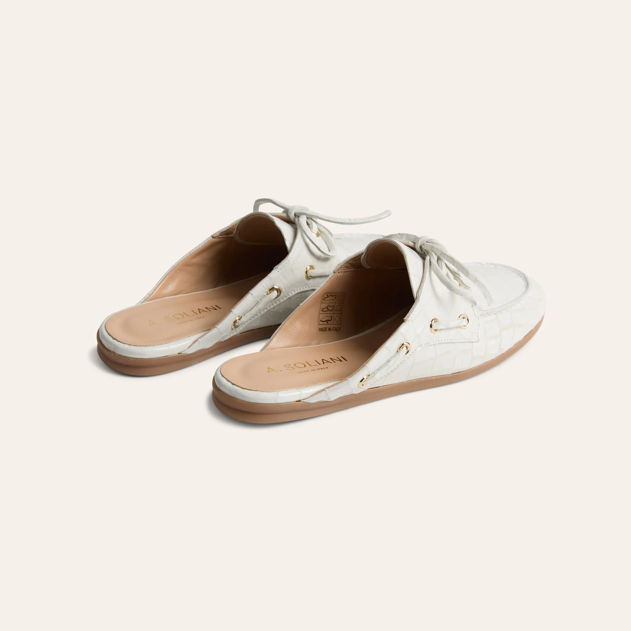 Barca Slide - Croc Ivory - Image 4