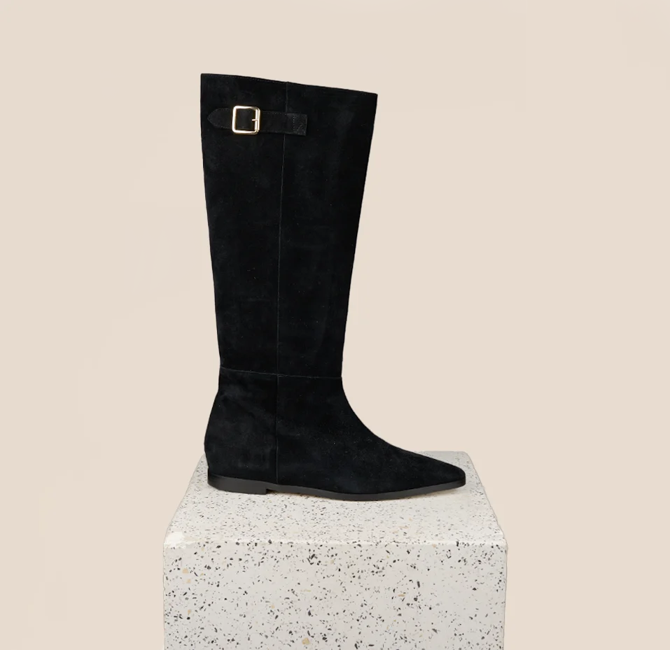 Bergamo Black Suede - Image 4