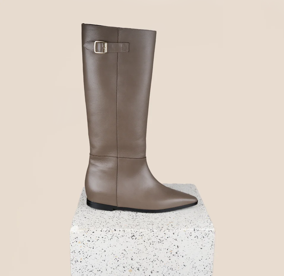 Bergamo Taupe Leather - Image 4