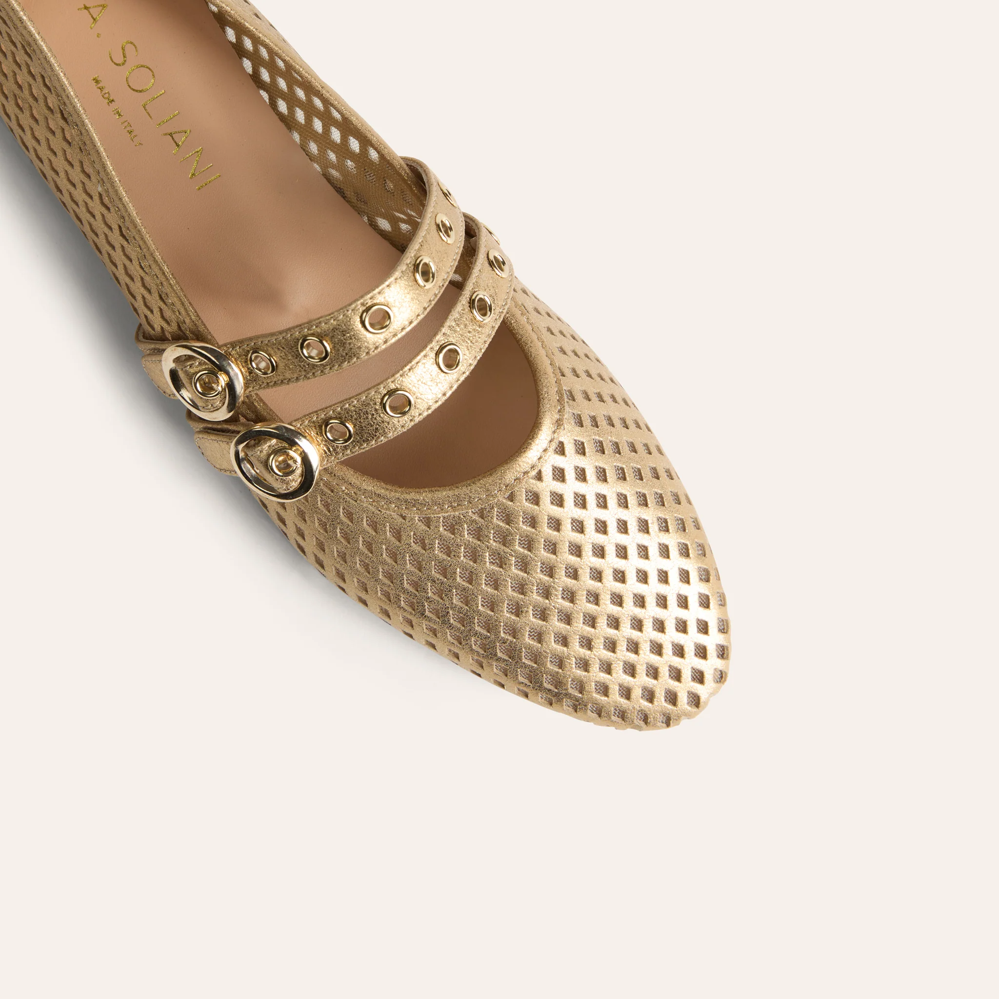 Como 2 Buckle  - Perforated Gold Foil - Image 7
