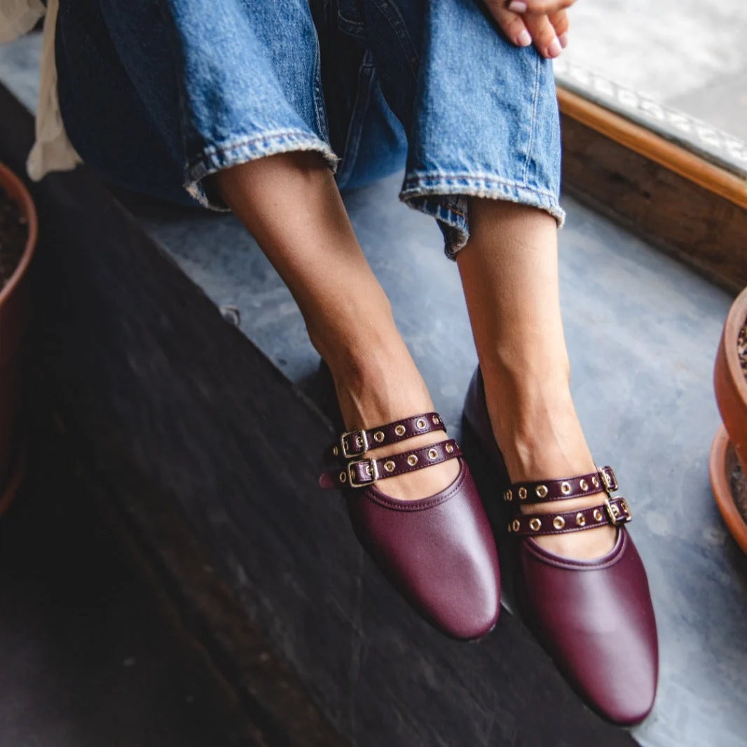 Como 2 Buckle - Wine Leather - Image 3