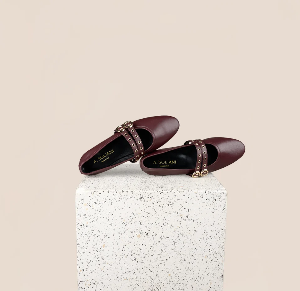Como 2 Buckle - Wine Leather - Image 5