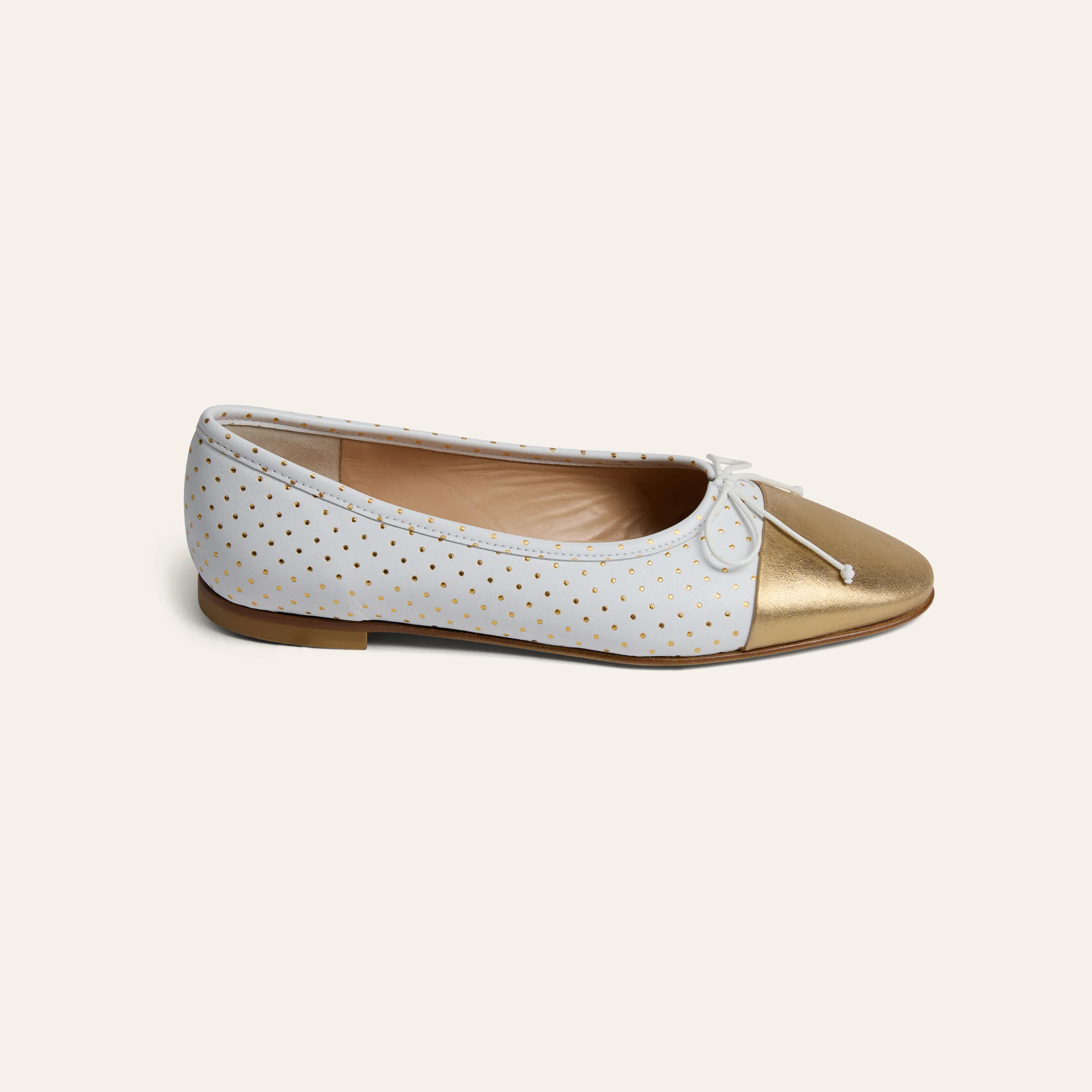 Como - White Dotted/Gold - Image 3