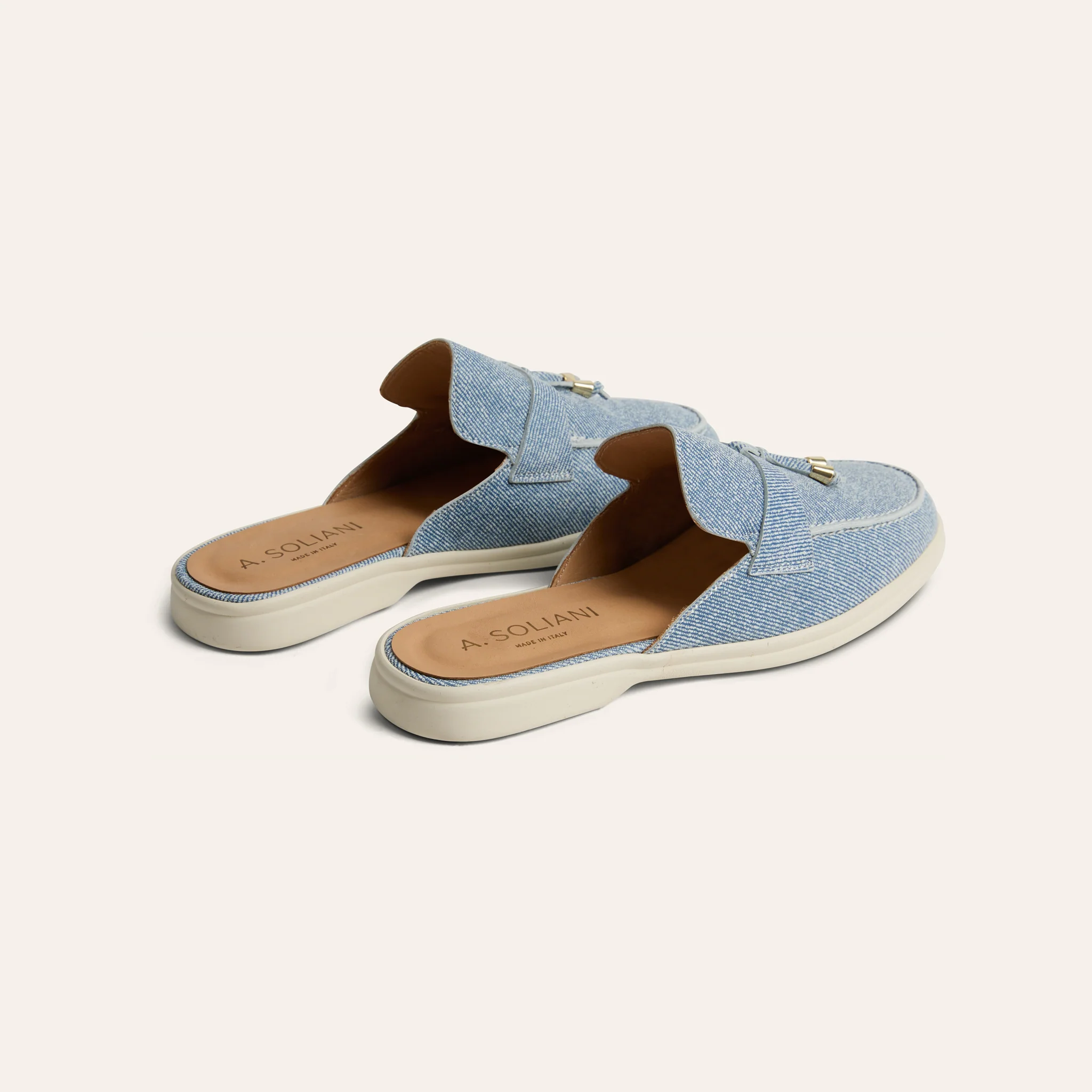 Lisa Slide Sneaker -  Light Denim Suede - Image 4