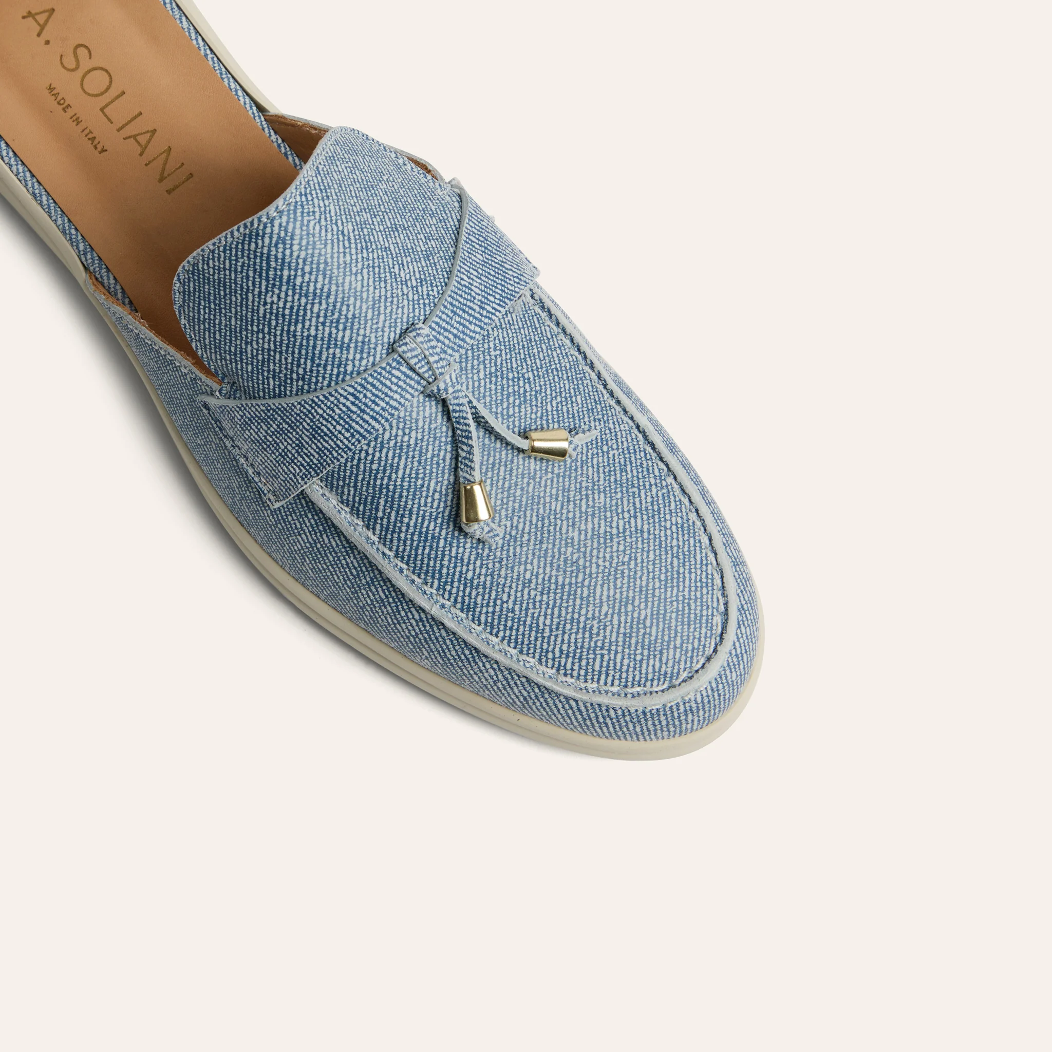 Lisa Slide Sneaker -  Light Denim Suede - Image 6