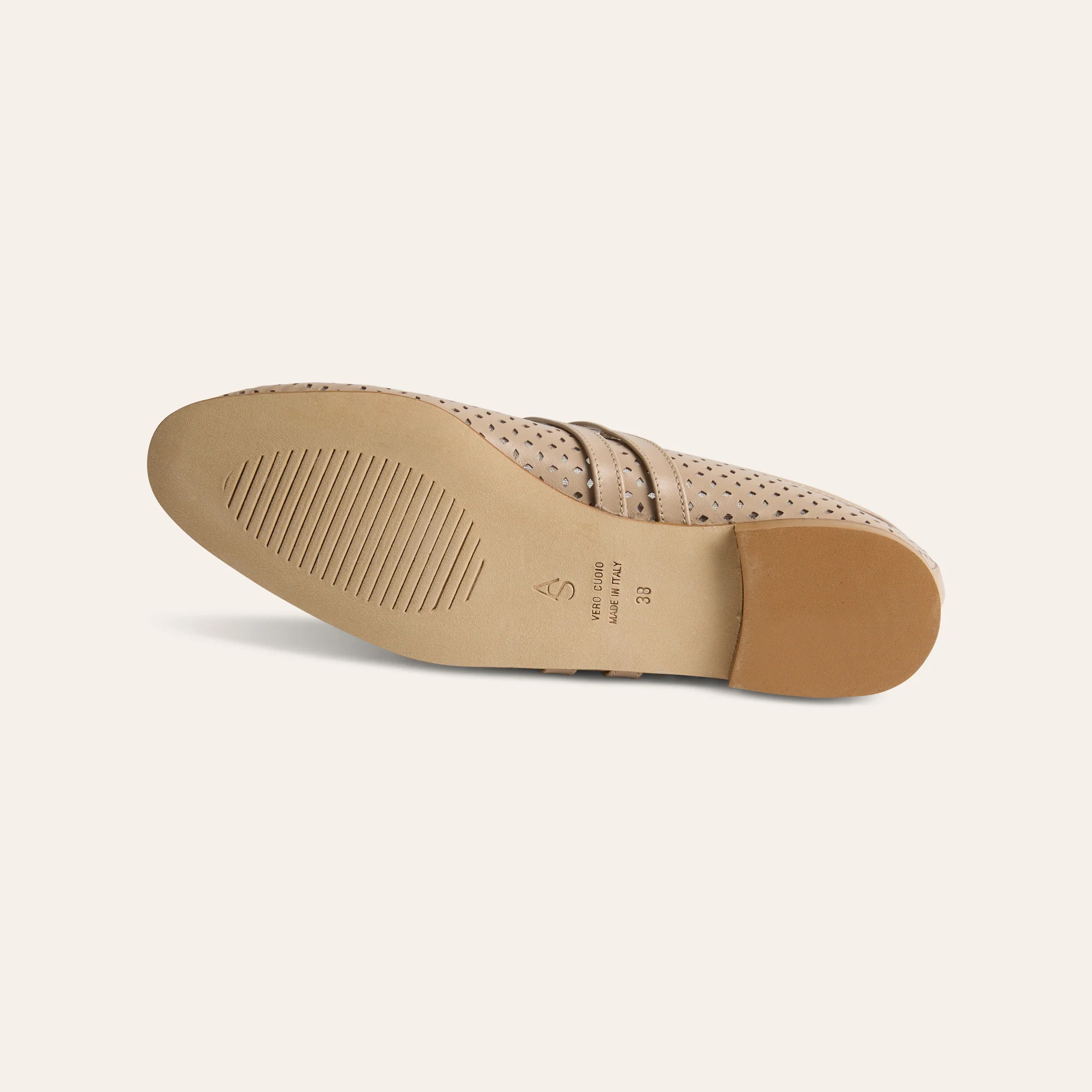 Cori 2 Buckle - Perforated Beige - Image 5