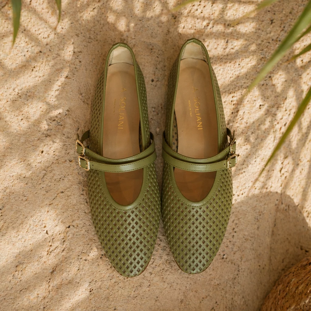 Cori 2 Buckle - Perforated Seafoam - Image 3