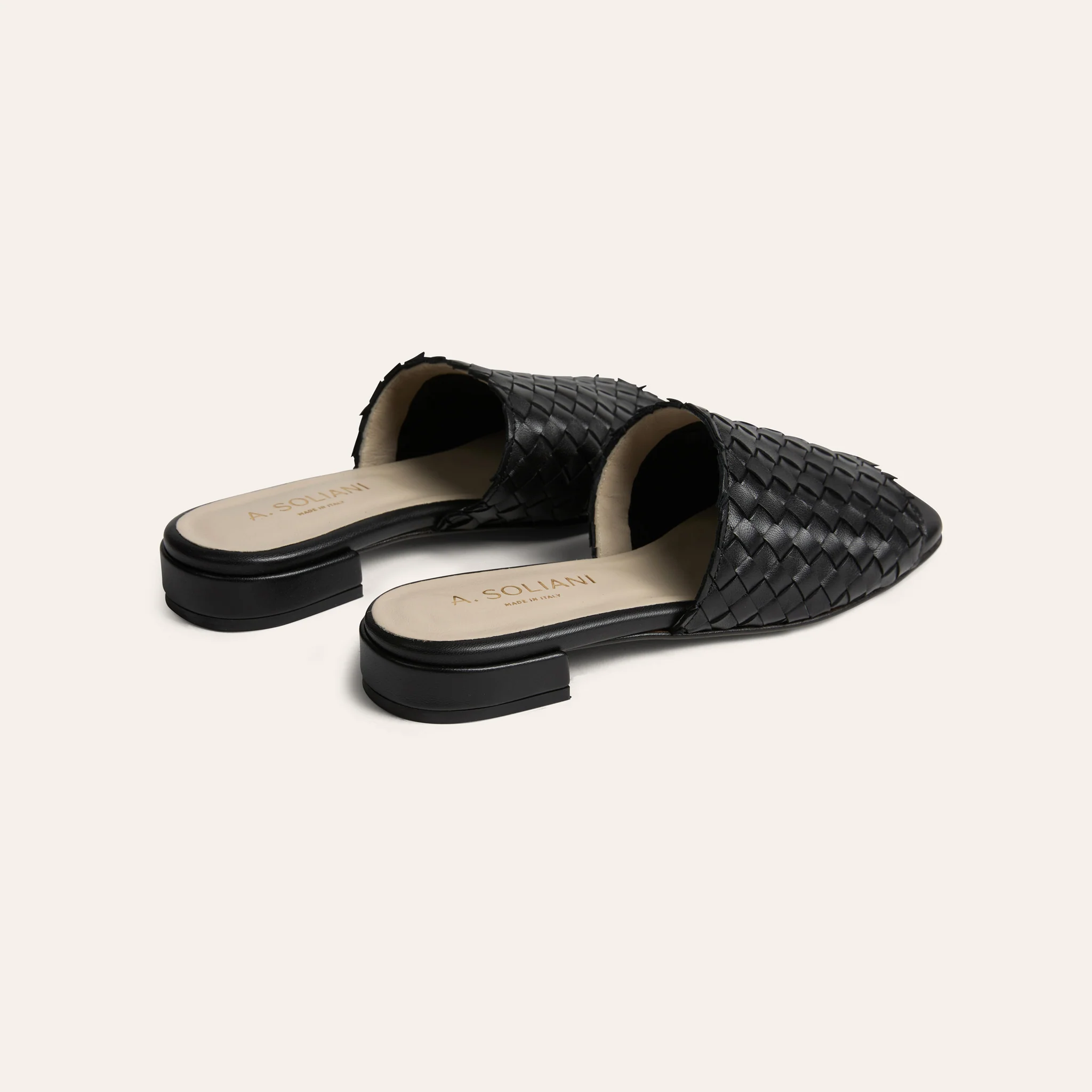 Fiore - Woven Leather Black - Image 4