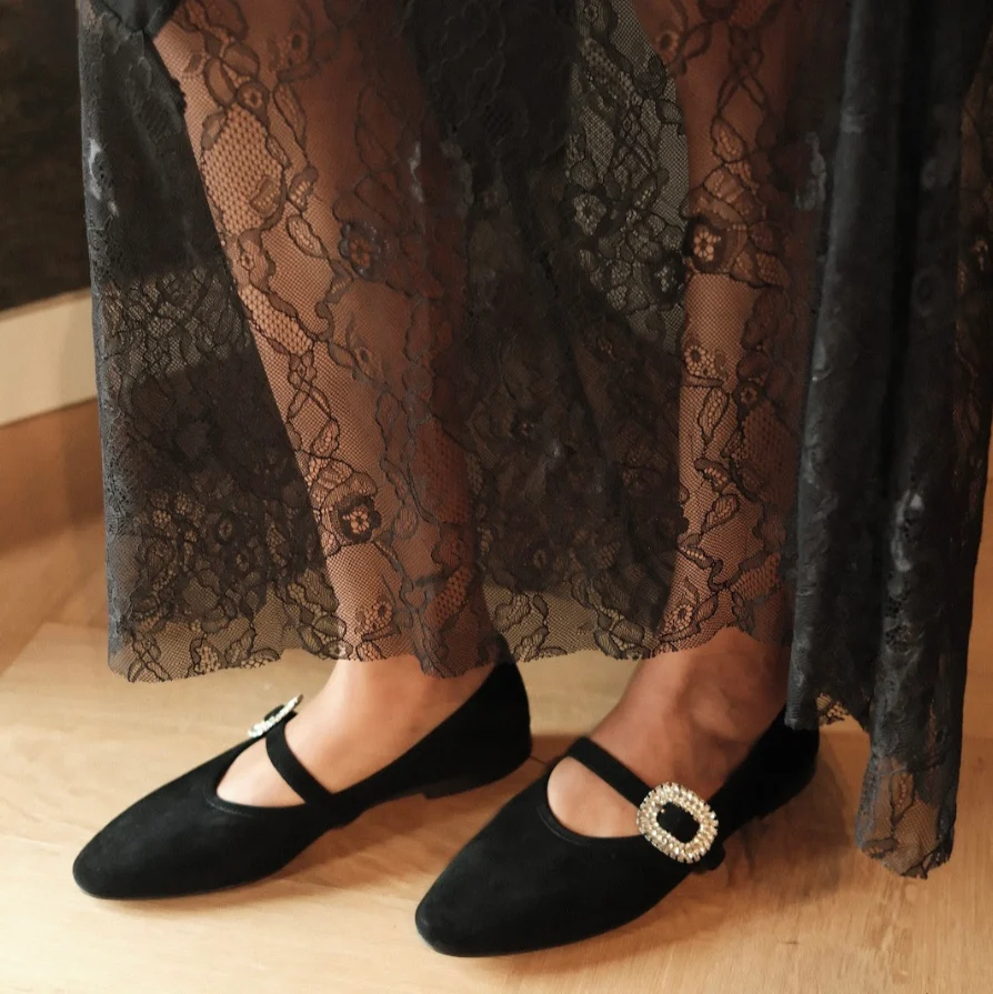 Gemma - Black Suede - Image 2