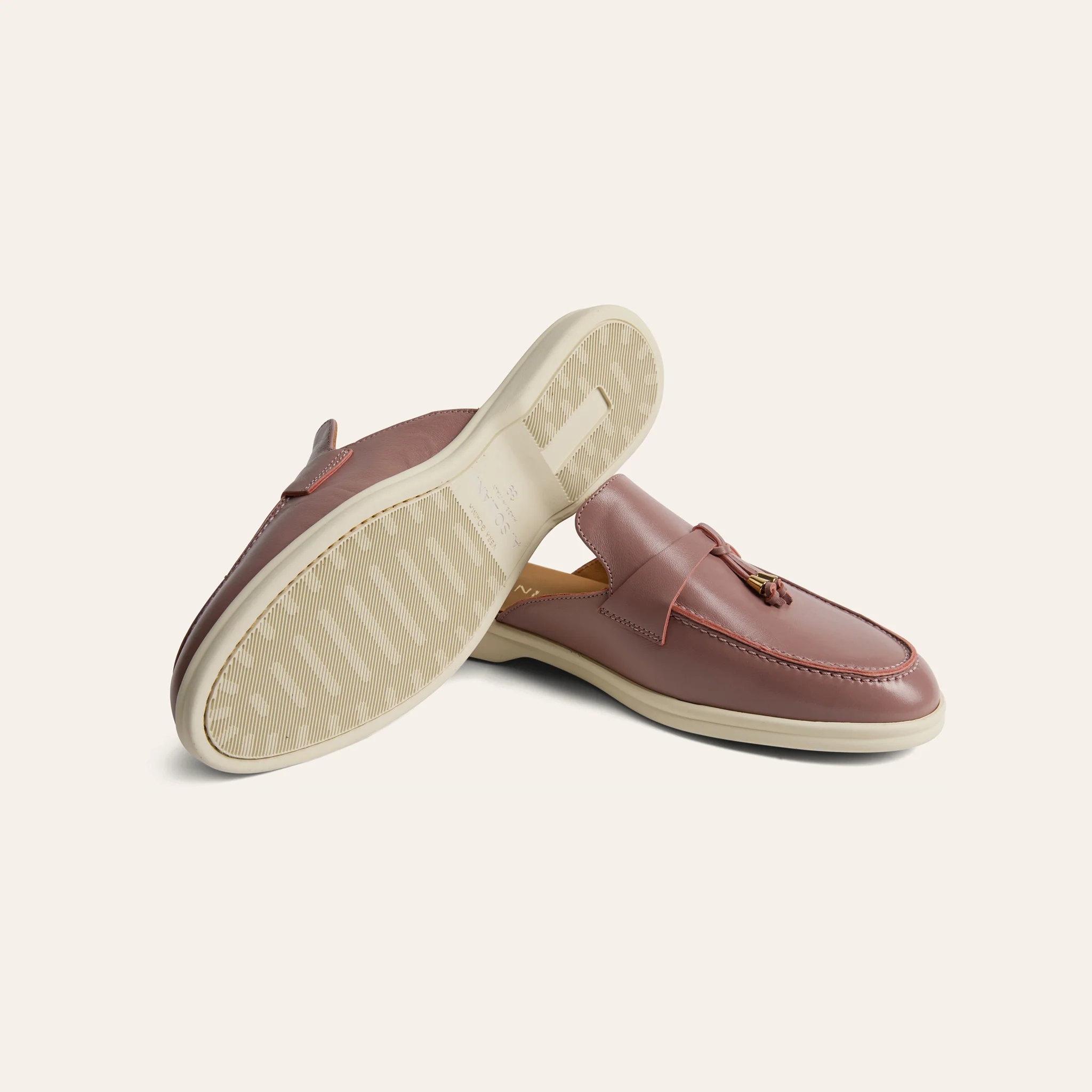 Lisa Slide Sneaker Tassels - Mauve - Image 6