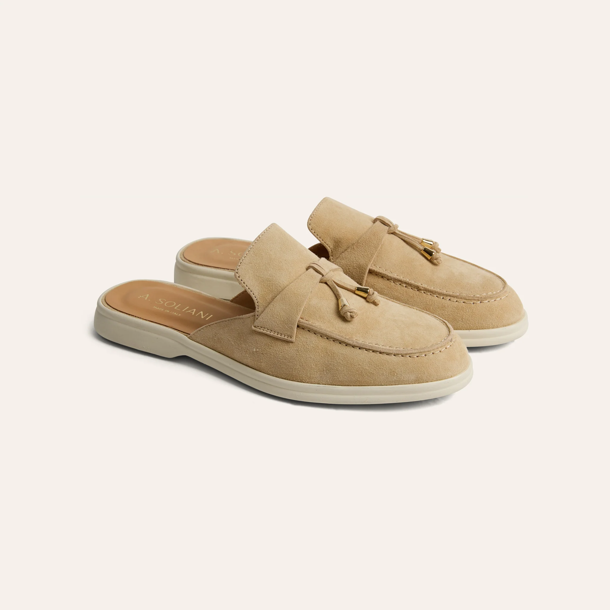 Lisa Slide Sneaker Tassels - Sand Suede - Image 5