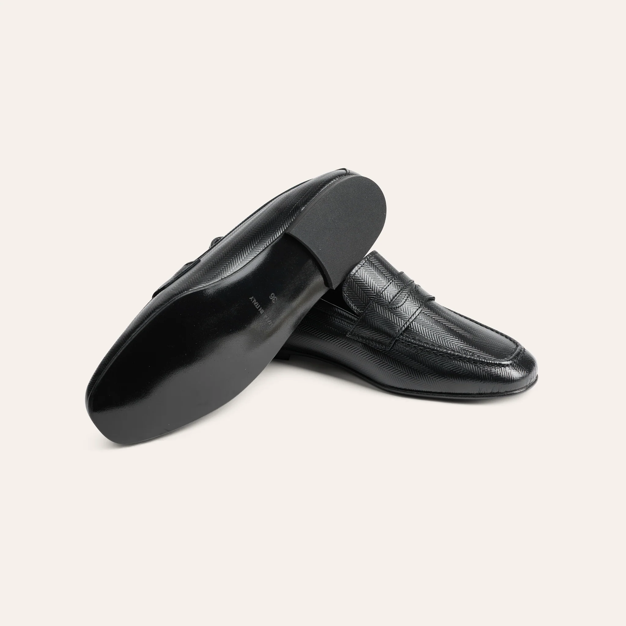 Lodi Due - Black Herringbone - Image 4
