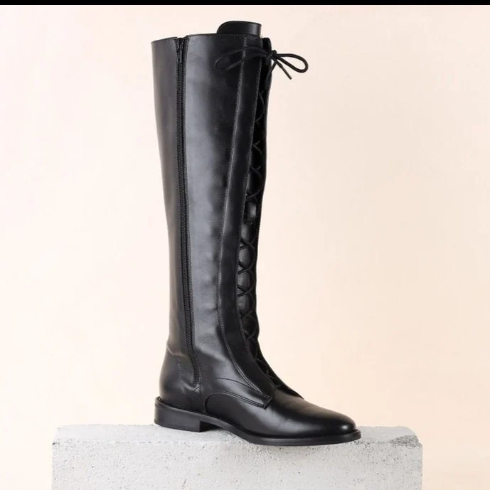 Milano Tall - Black Leather - Image 5