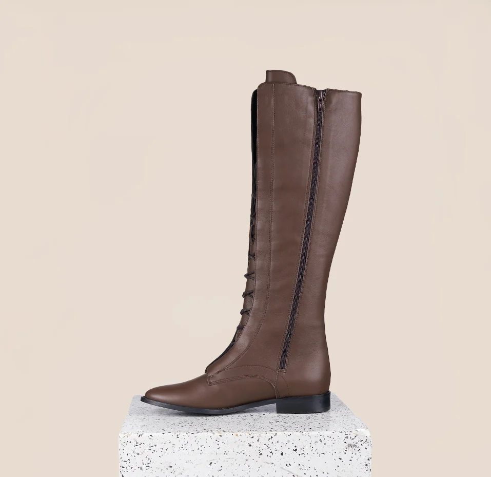 Milano Tall - Chocolate Brown Leather - Image 3