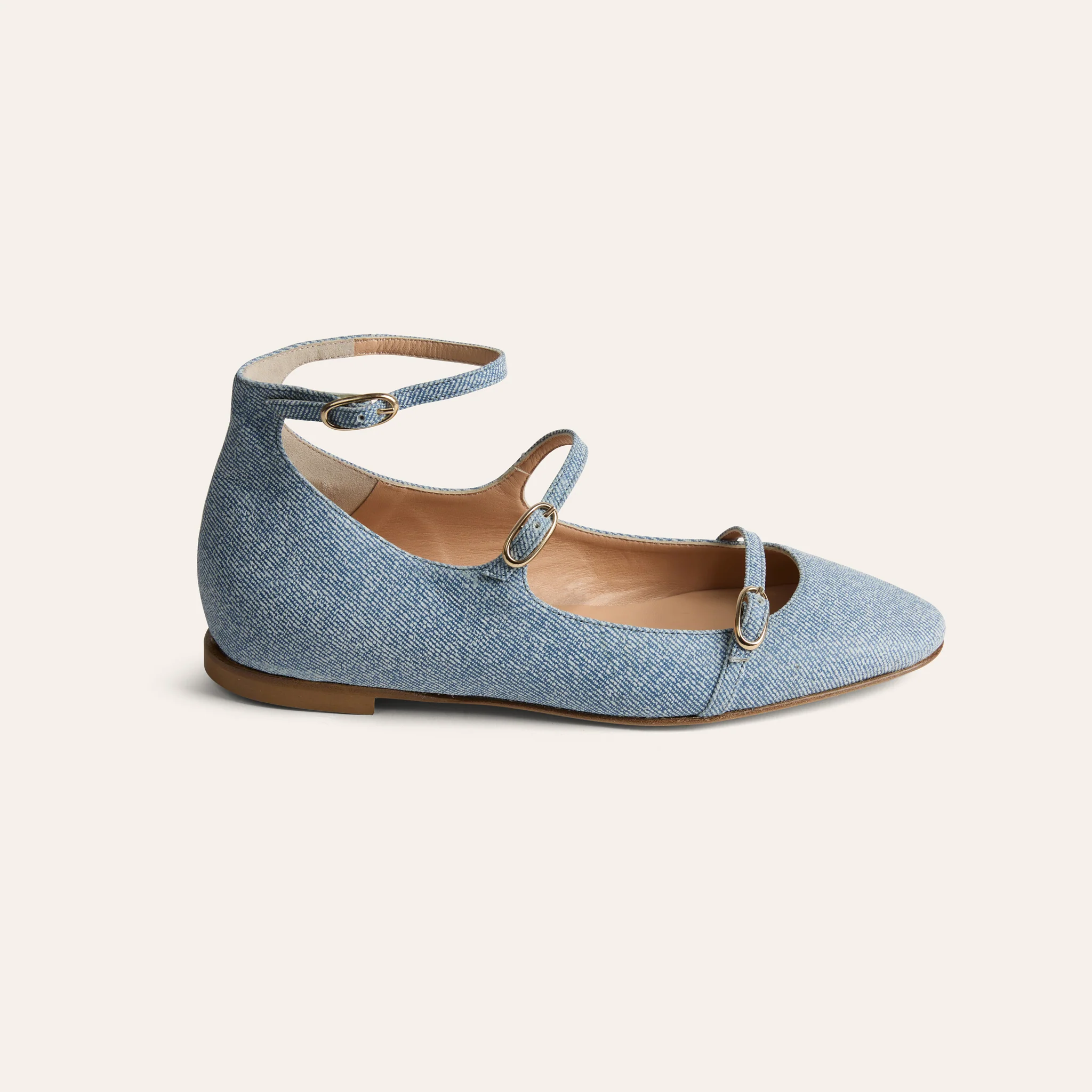 Nola Almond - White Denim - Image 3
