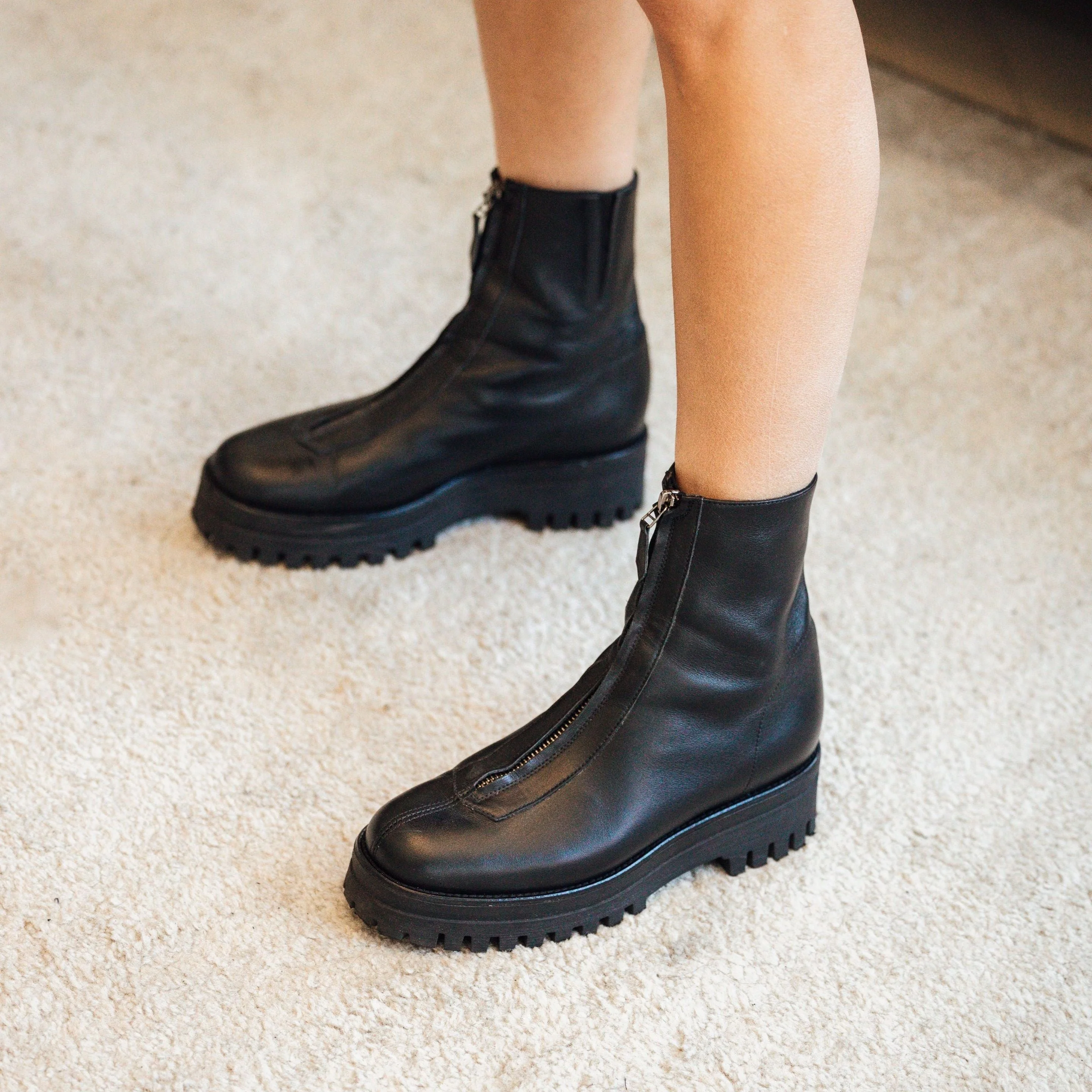 Roma Lug Sole (Black Zipper) - Image 2