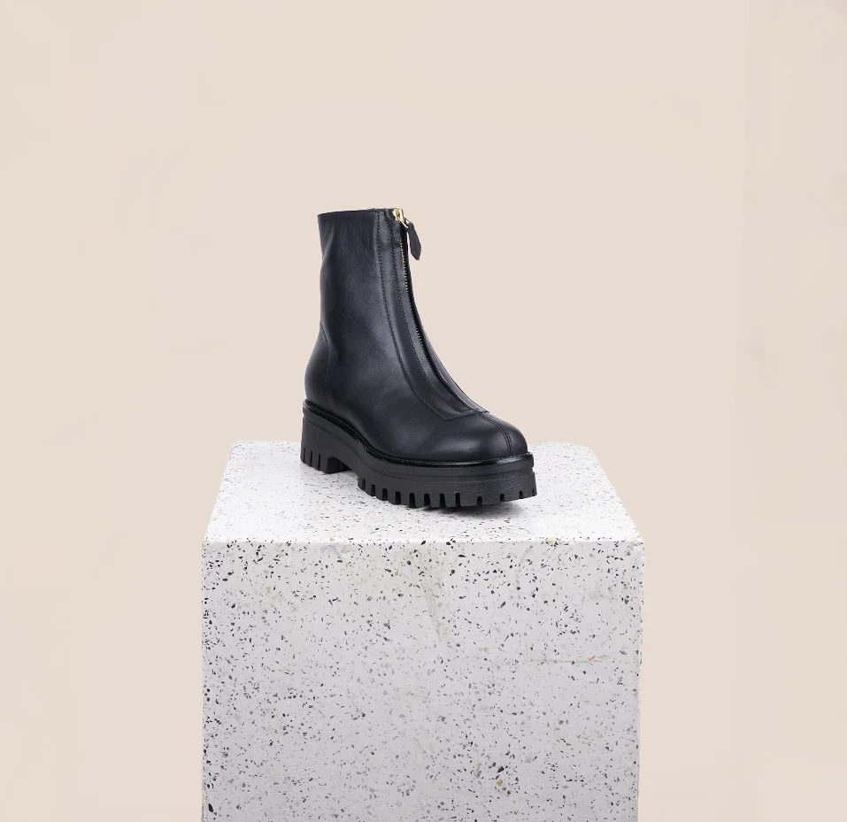 Roma Lug Sole (Gold Zipper) - Image 3